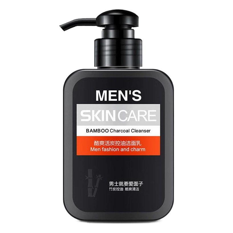 Мужское средство для умывания, контролирующее жирность, удаляющее черные точки, мягкое и не раздражающее, подтягивающее и укрепляющее, с активным бамбуковым углем, освежающее и контролирующее жирность.