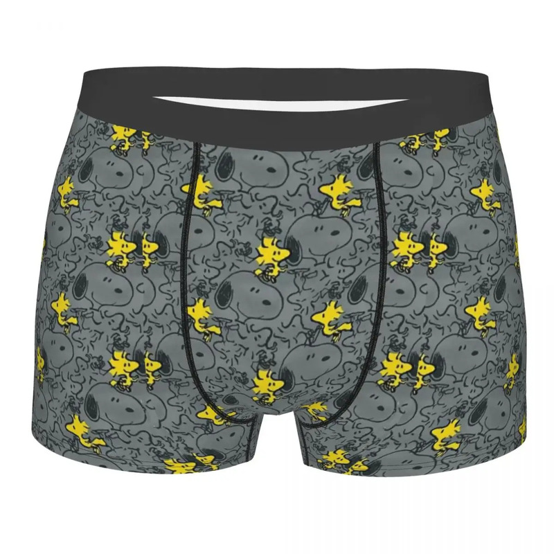 Fashion Snoopy Comic Shorts Men 3D Digital Printing Comfortable Charlie Brown Anime Panties Wholesale