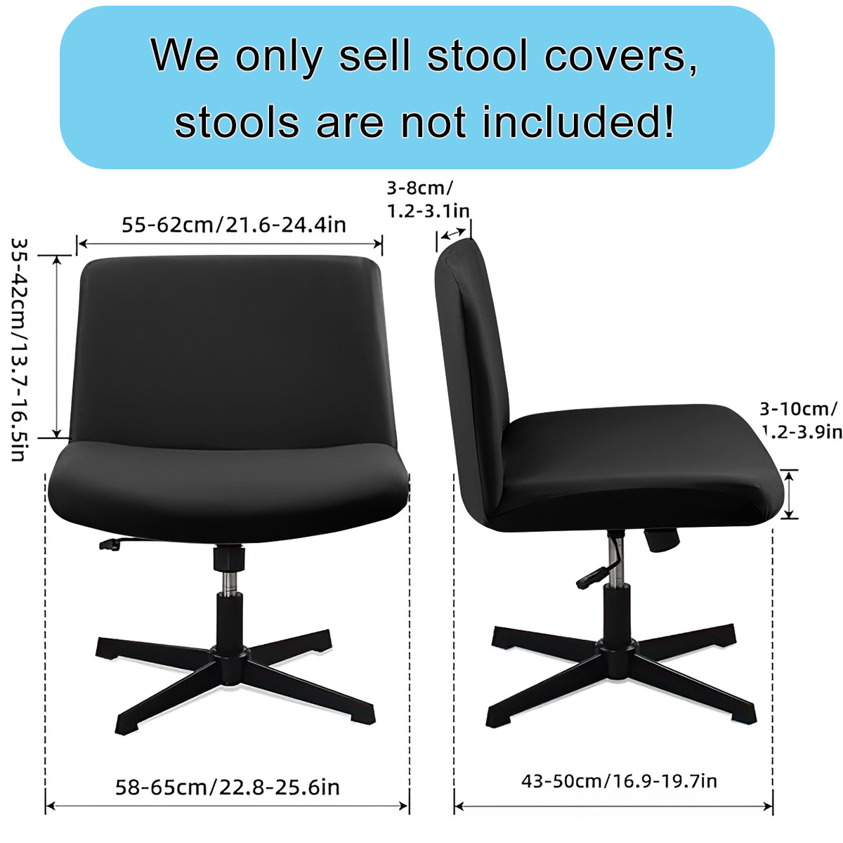 Amazon en stock cubierta de silla de color sólido elástico seda de leche cubierta de silla de oficina impermeable universal cubierta de silla de computadora