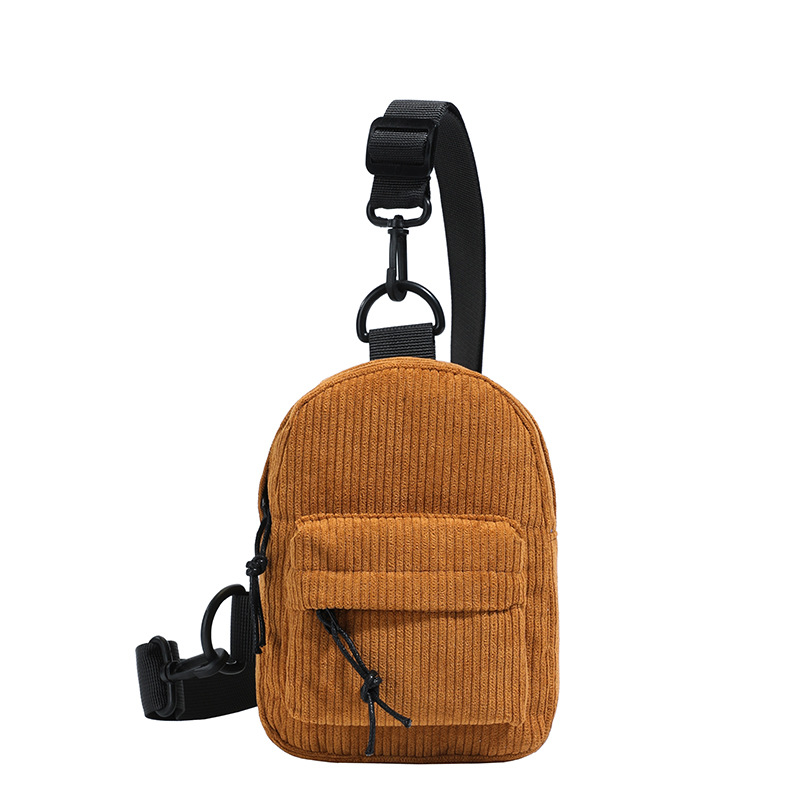 Otoño y invierno nuevo tipo de tela de seda para niños bolsa de pecho deportiva de ocio de viaje ligero bolso de cintura para niños de color sólido coreano bolso de cintura