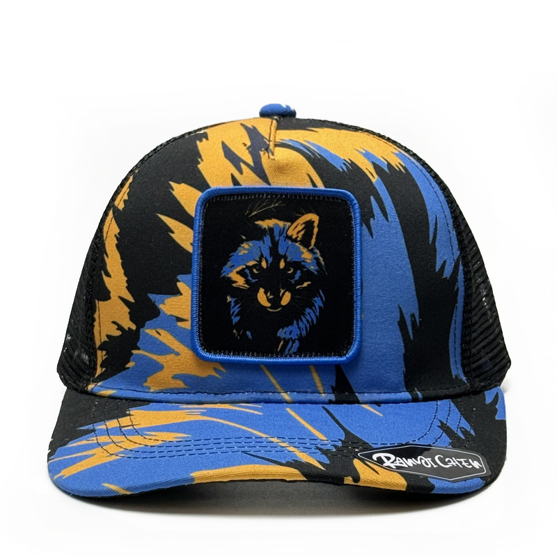 Graffiti Printed Baseball Cap Animal Fan Embroidered Flower Hat Mesh Cap Outdoor Casual Sunnet Hat Male_voghion.com