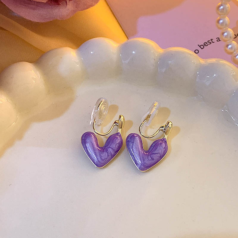Purple mosquito coil, ear clips