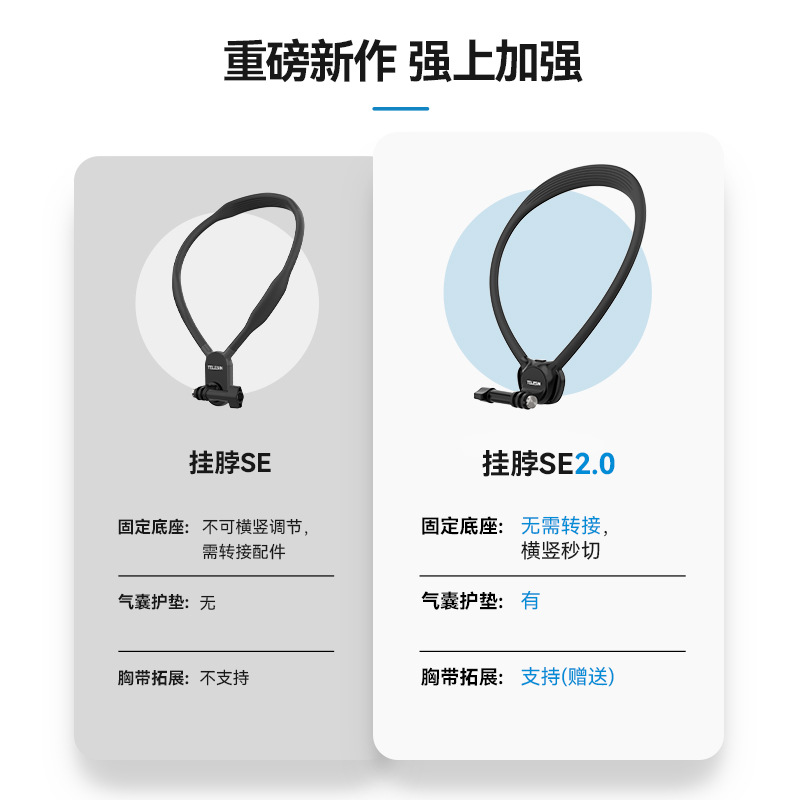 Taixun cámara deportiva SE2.0 DJI Acción5 / 4 colgante collar GoPro13 / 12 colgante collar