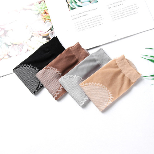 Short stockings velvet steel stockings summer thin socks women's skin color breathable cotton bottom stockings mid-calf women's socks wholesale