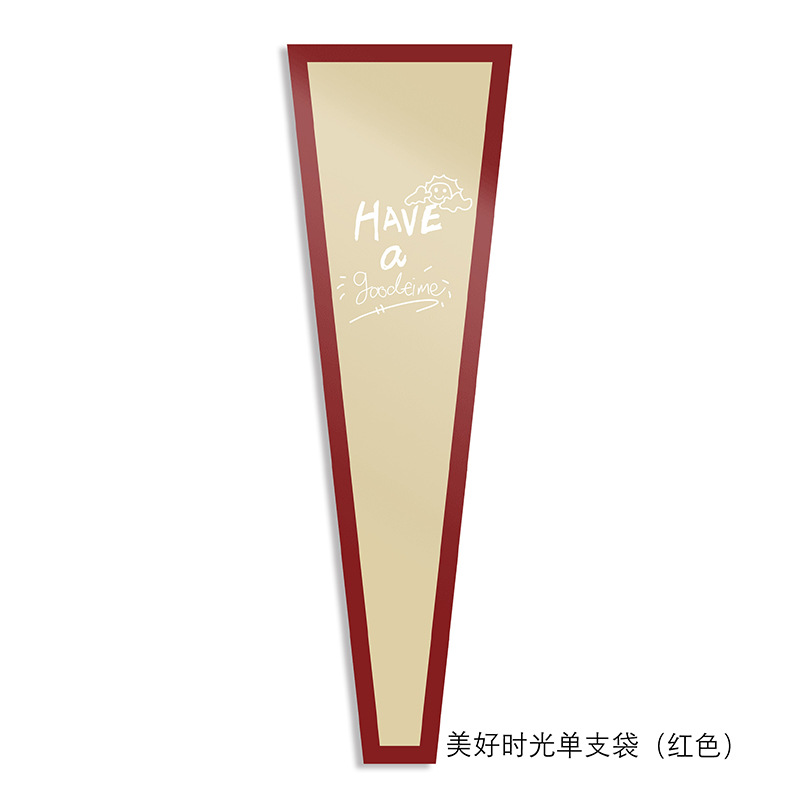 크라프트지 싱글백-레드 30매/팩