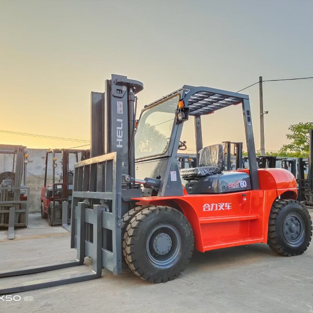 合力柴油二手叉车6吨内燃式四轮座驾式越野负重铲车越野增强