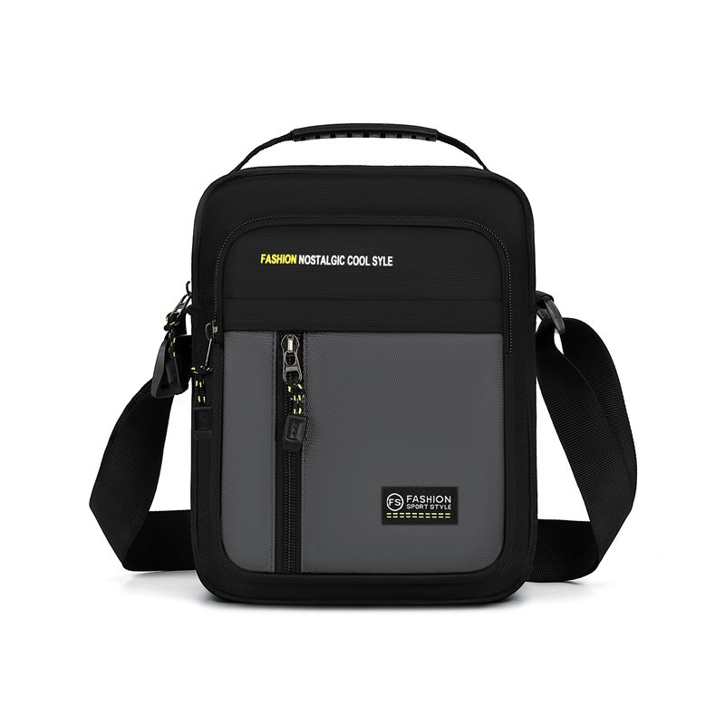 Comercio exterior nuevo bolso de hombro de moda para hombres, bolso de mano de viaje simple, bolso de hombro práctico tridimensional versátil