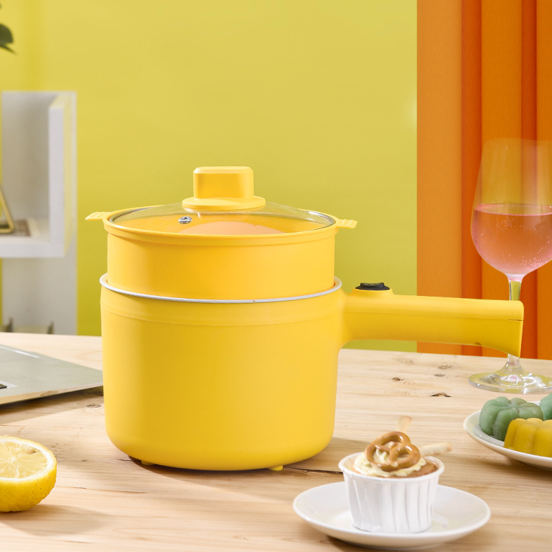 宿舍小电锅学生寝室小锅多功能电炒蒸煮一体锅1人2人家用炒菜锅