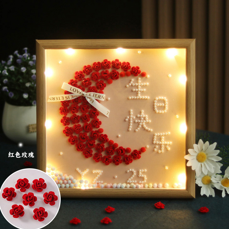 生日礼物diy手工自制材料包制作 玫瑰花花束送女生情侣闺蜜女友|undefined