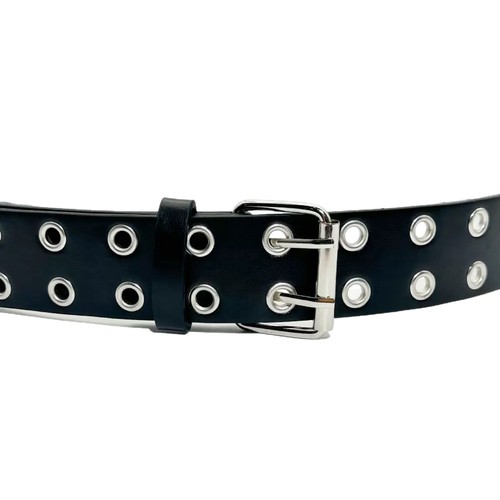 Stylish American Fashion Vlogger Full Hole Belt Women Hip-Hop Punk Trend Double Piped Pants with Cool Belt Cross-Border New Arrival Wholesale