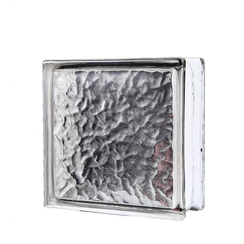 Ladrillos huecos, ladrillos de burbujas termofusibles, ladrillos de cristal esmerilado, ladrillos de vidrio, bloques de pared divisoria exterior cuadrados transparentes para entrada