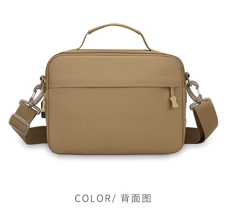 Single-shoulder bag, outdoor tactical multi-functional USB charging crossbody bag, military camouflage backpack, travel outdoor cycling bag undefined
