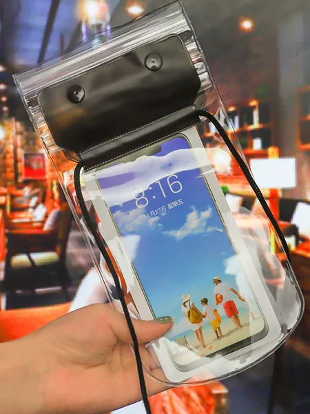 Three-layer Thickened Mobile Phone Waterproof Bag Transparent Touchscreen Waterproof Mobile Phone Case Large Delivery Special Waterproof Mobile Phone Bag