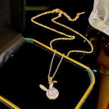 轻奢小众兔子项链女百搭锁骨链设计颈链仙女气质网红简约吊坠饰品