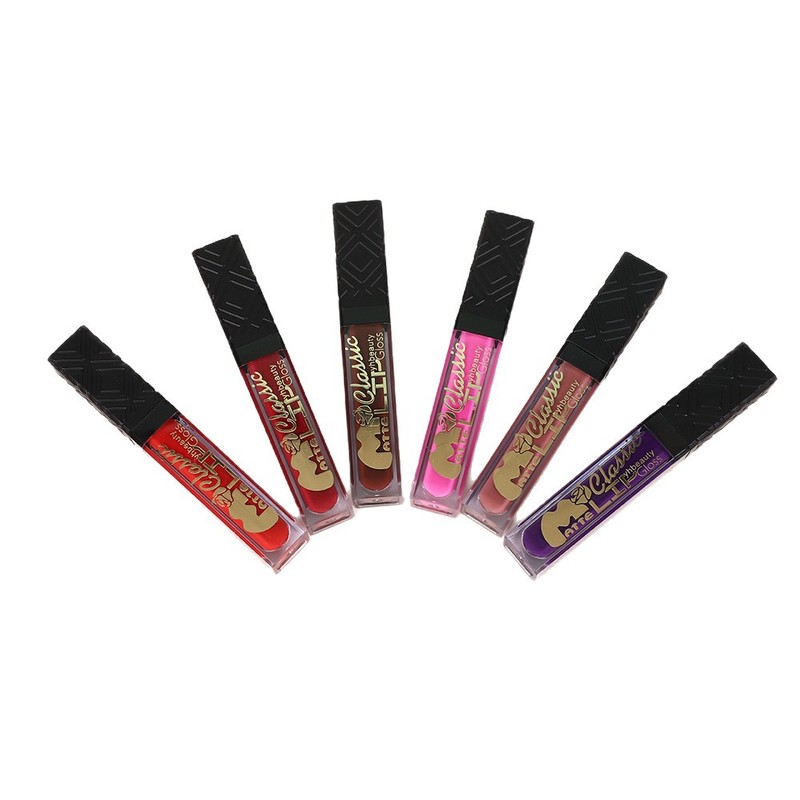 跨境红色系六色24支装不沾杯保湿唇彩混装加口红LIPGLOSS|undefined