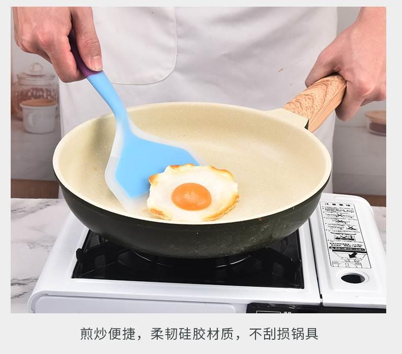 Silicone Spatula Turner Non-Stick Safe Heat Resistant Mini Green for Tamagoyaki Pancake Frying specifications