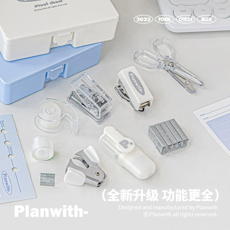 RosyPosy Planwith Universal set, hole puncher for office