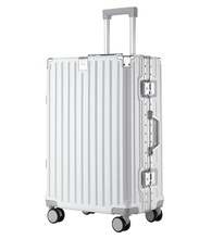 新款行李箱ins网红铝框万向轮旅行箱登机箱20寸皮箱拉杆箱男24 女