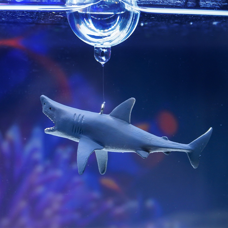 Tiburón suspensión flotante apoyos decoración animal pecera paisaje jardinería ornamental flotante decoración Decoración