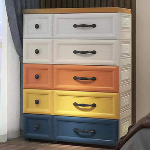 Storage Cabinet Multifunctional Drawer-type Cabinet Storage Cabinet Bedside Cabinet Multi-layer Plastic Room Household Bedroom Storage Cabinet