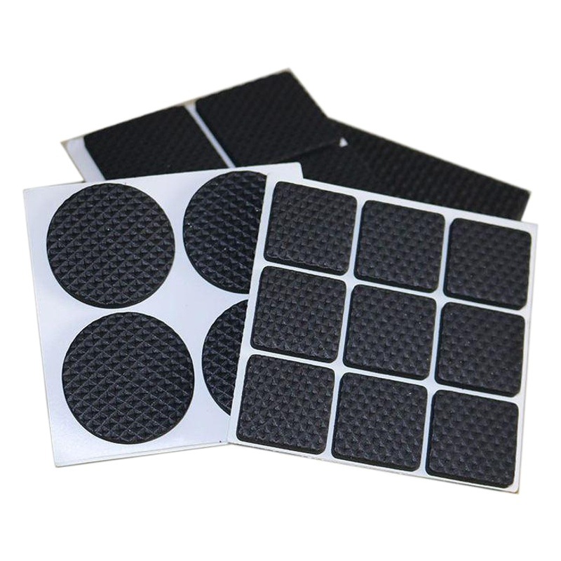 Fabricante rejilla negra almohadilla de silicona Junta de goma antideslizante Junta de silicona autoadhesiva Junta de silicona que reduce el sonido y la absorción de impactos