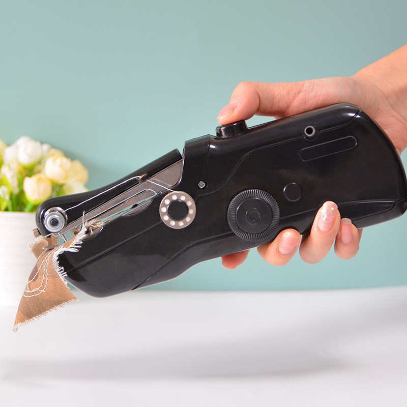 厂家供应手持迷你简易便携式电动缝纫机 家用袖珍电动微型缝纫机