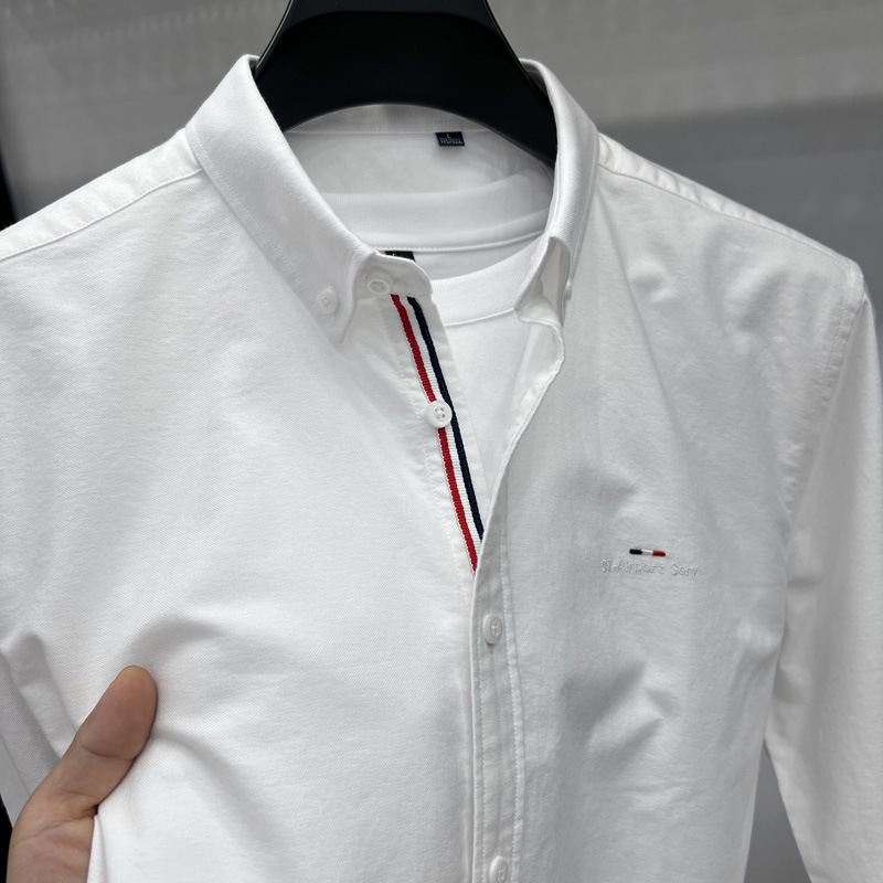 genuine goods Tommy Tommy Shirt Men's Long Sleeve Clear Color Lapel Top Classic All-match Oxford Spinning Shirt Pure Cotton genuine goods Tommy Tommy Shirt Men's Long Sleeve Clear Color Lapel Top Classic All-match Oxford Spinning Shirt Pure Cotton