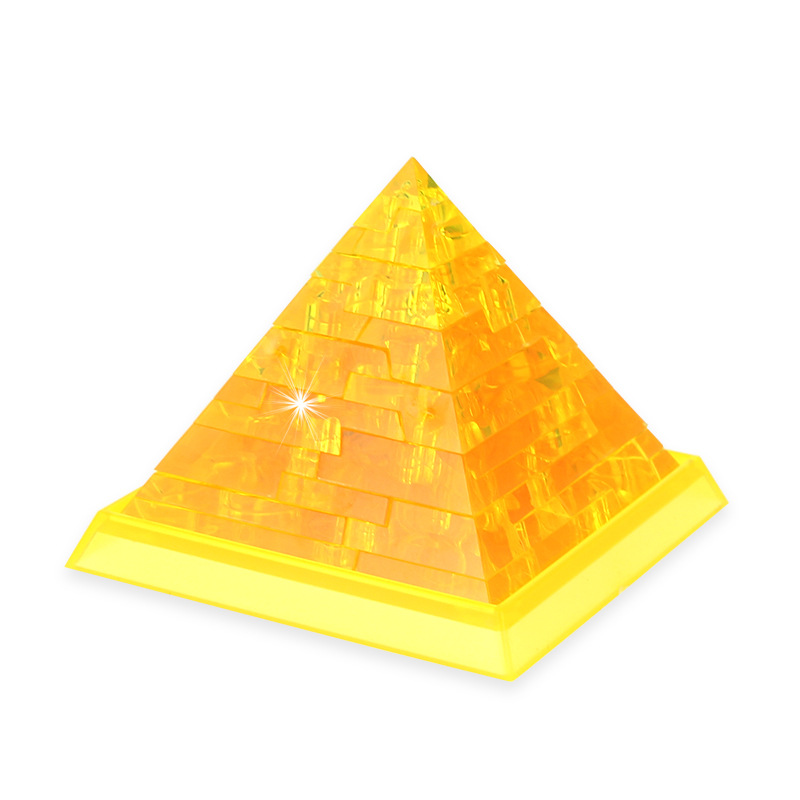 跨境 拼插水晶金字塔儿童益智玩具 积木玩具男孩女孩礼物埃及城堡
