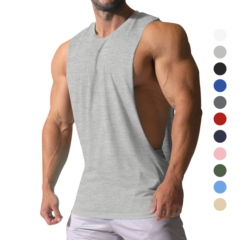 Camiseta sin Mangas Deportiva de Hombro Ancho para Hombre de Poliéster para Verano image 5