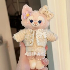 【服のみ販売】パジャマ玲娜貝児ストラップ服バッグストラップは、人形の代わりにキーホルダーを着替えている