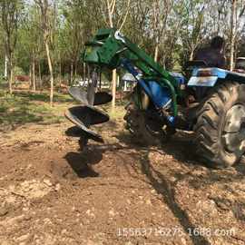 河南供应挖坑机抛土机农用四轮拖拉机带挖坑机果园植树挖坑机