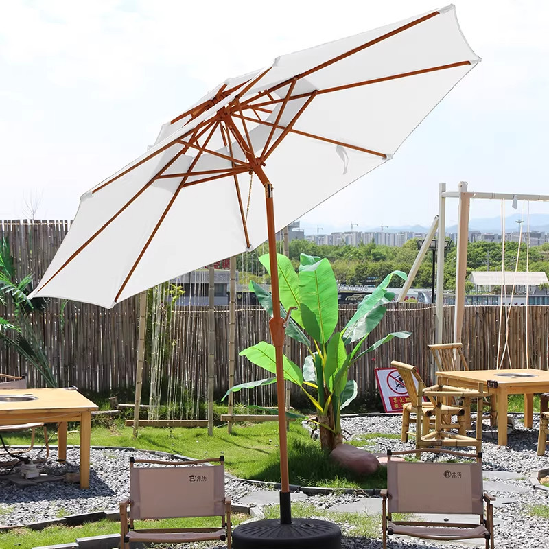Sombrilla de Protección Solar para Exteriores, Parasol Grande para Publicidad, Sombrilla de Centro para Puestos, Sombrilla Impermeable para Patio, Sombrilla Romana para Balcón