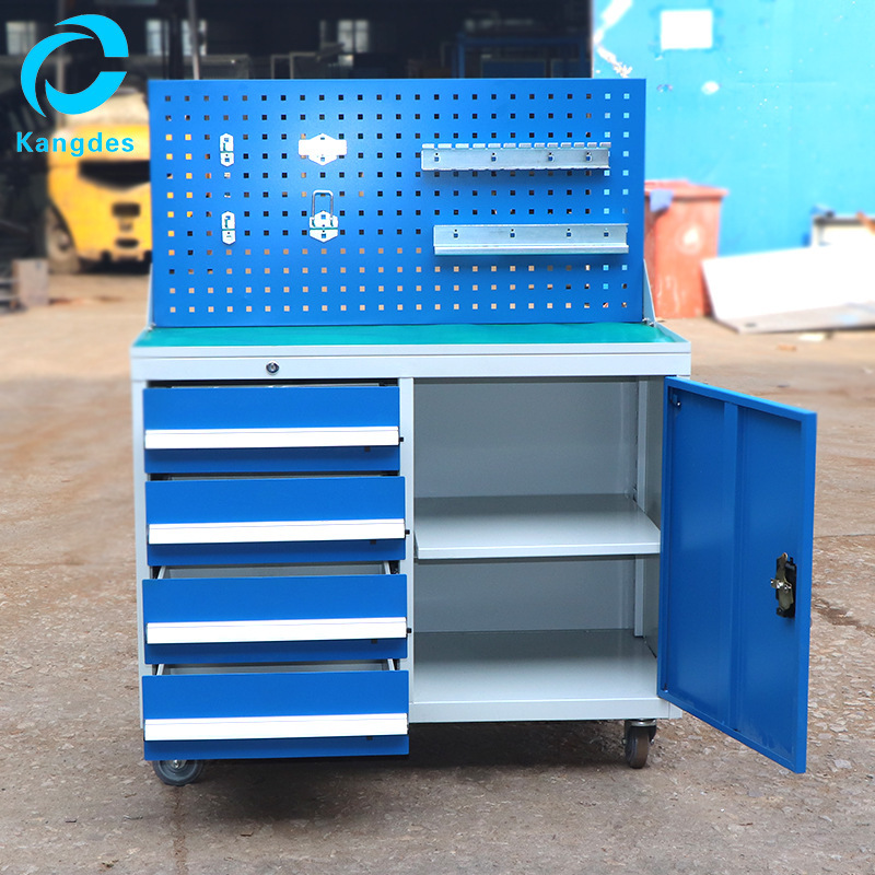 Factory direct supply hand push mobile tool truck warehouse heavy combination parts cabinet workshop drawer type tool cabinet