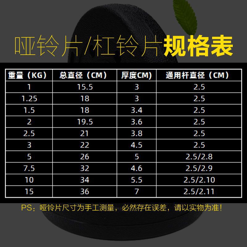 Paquete 2.5kg5kg7.5kg10kg manejo contrapeso de brazo de rocker fábrica de comercio exterior