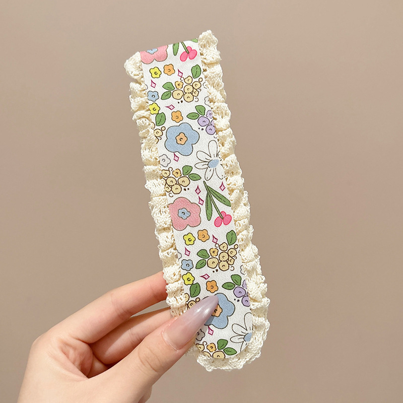 Flequillo para niños, artefacto de acabado de cabello roto, niña no lastima el cabello, cinta para el cabello con velcro, diadema en la frente de niña, tocado