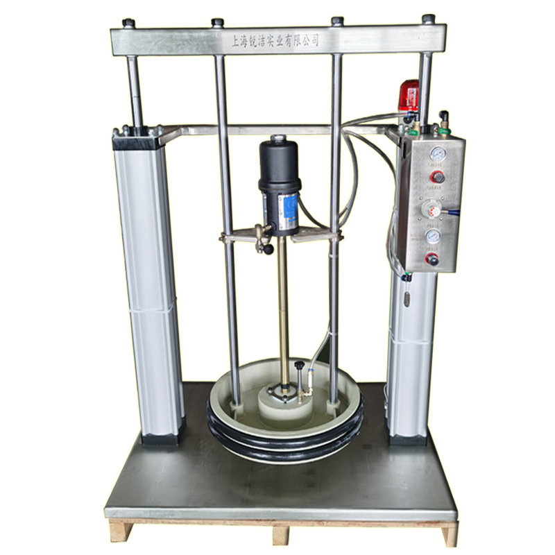 200L bomba de placa de doble columna neumática máquina de mantequilla cuantitativa 170 kg 55 galones de máquina de inyección de grasa