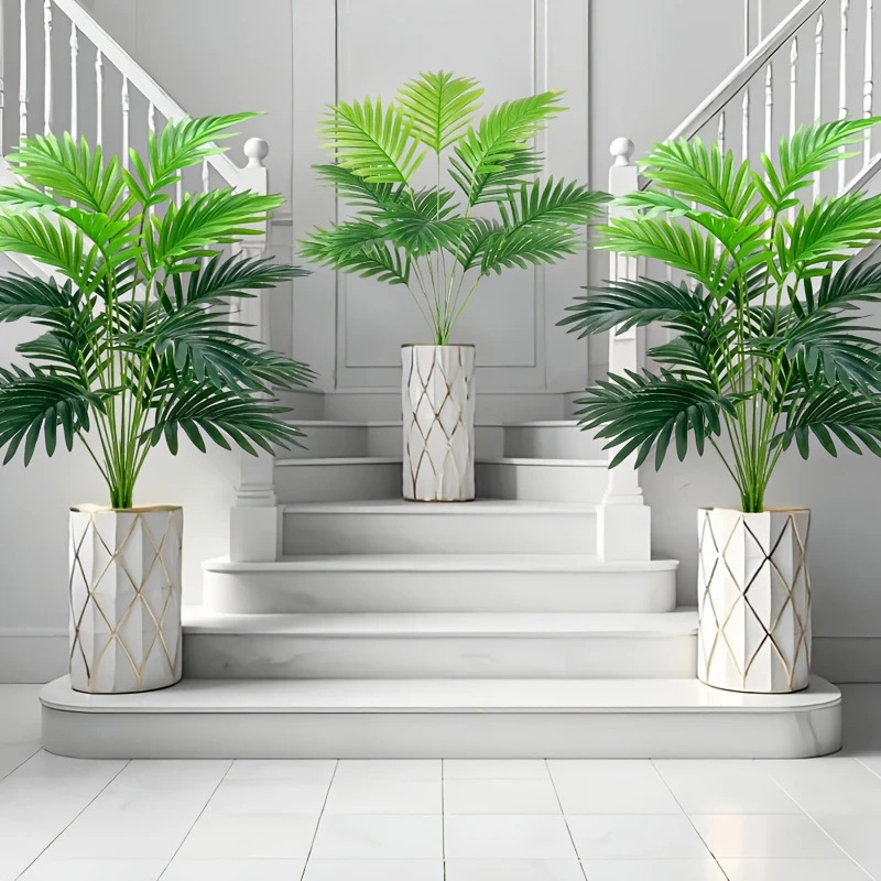 Amazon Green Plant Areca Palm Artificial Palm Tree Fake Tree Iron Leaf Indoor Potted Plant High Simulation Amazon Green Plant Areca Palm Artificial Palm Tree Fake Tree Iron Leaf Indoor Potted Plant High Simulation