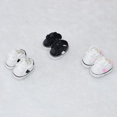 10cm Cotton Baby Small Leather Shoes 8 Points Doll 22cm Joint Doll Accessories Toy Dressing Shoes 3.8cm