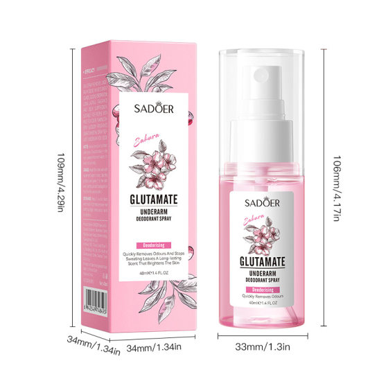 Full English cherry blossom underarm fragrance spray SADOER underarm antiperspirant spray cross-border foreign trade wholesale