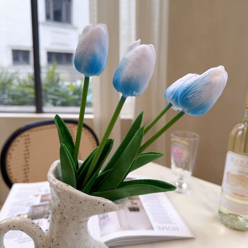 PUミニチューリップ造花シーン装飾飾り花結婚式屋外造花チューリップ造花|undefined