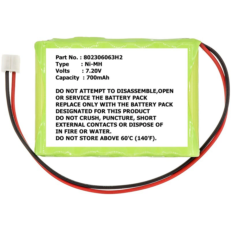 Подходящие батареи 802306063H2 HSA3800 Alarm control panels HSA6300