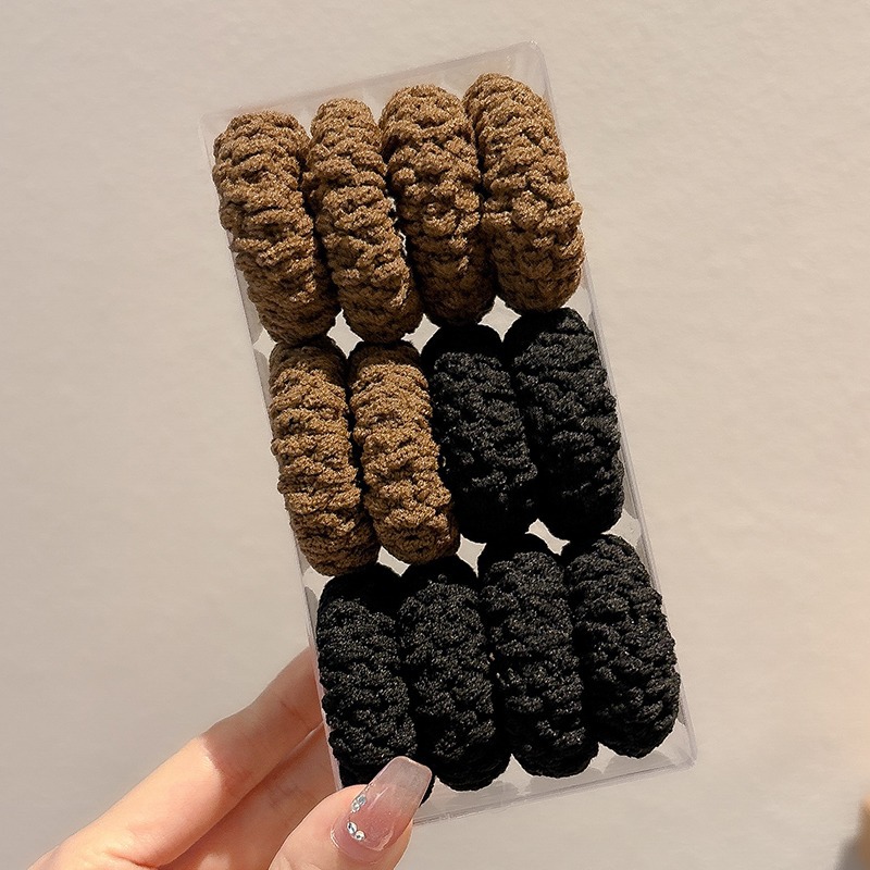 Cauda de caballo alta no colapsar cuerda de cabeza de niñas de alto nivel anillo de cabello red red 2024 nueva correa de goma de alta elasticidad cabello de cabello