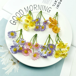 Mini Mori 5-head daisy flower diy handmade hair ornaments hairpin flower accessories material photography fake flower props