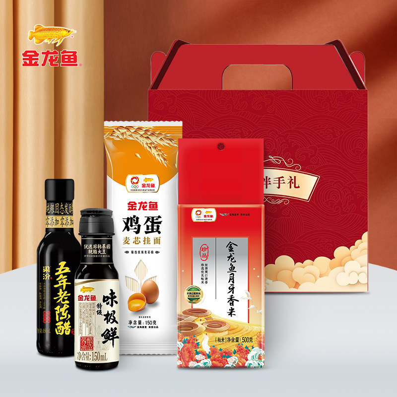 金龙鱼油米组合 食用油400ML稻米油大米500G礼盒 伴手礼批发包邮|undefined