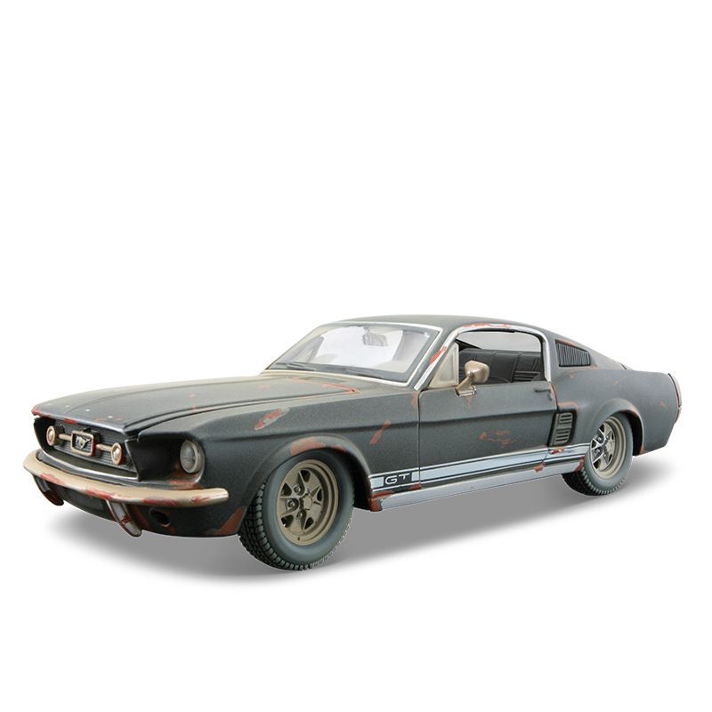 米馳図1:24フォードマスタングのレトロなシミュレーションモデルの合金車の模型の置物はおもちゃの卸売りを収集します。|undefined