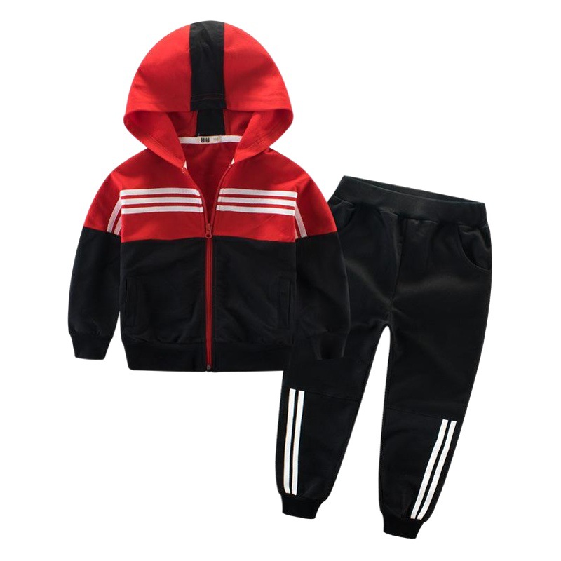 Ropa infantil de otoño 2025, conjunto deportivo de dos piezas estilo coreano para niños mayores, chaqueta para niños, fuente de suministro para transmisiones en vivo