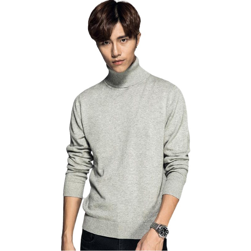 Solid color long sleeve turtleneck sweater men's pullover men's bottoming sweater men's sweater business cross-border Men's wholesale