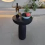 吃饭圆形庭院桌面桌子
