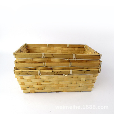weave Fruits Basket snacks candy bread Basket Debris Storage basket Pastoral wind Storage Basket