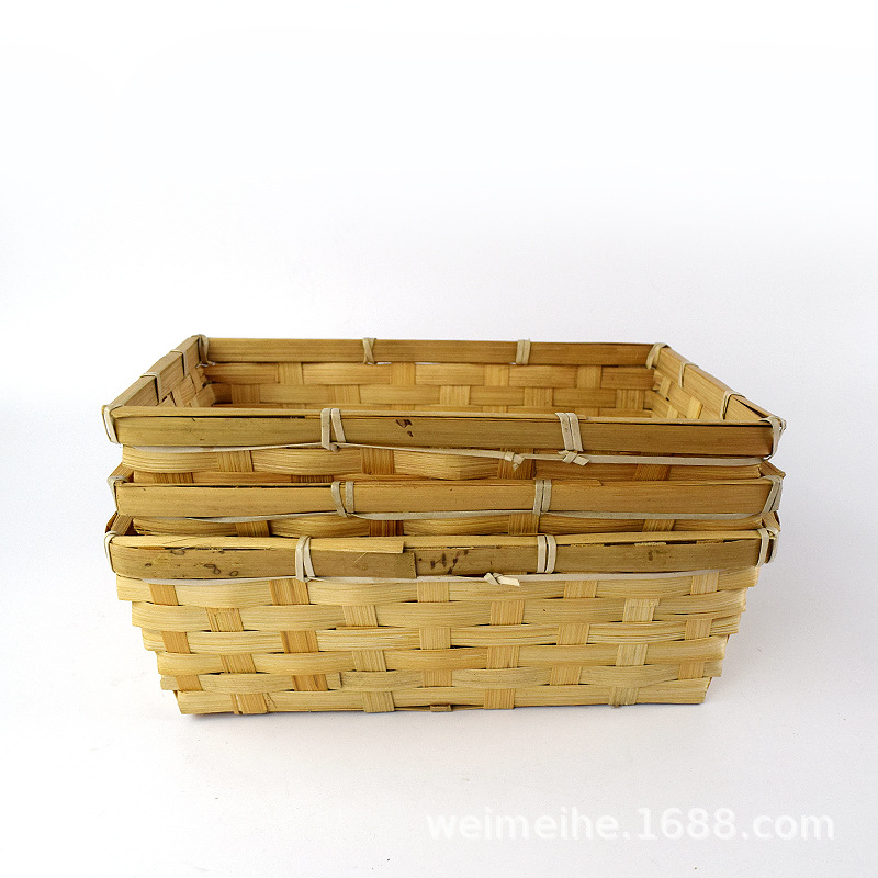 weave Fruits Basket snacks candy bread Basket Debris Storage basket Pastoral wind Storage Basket
